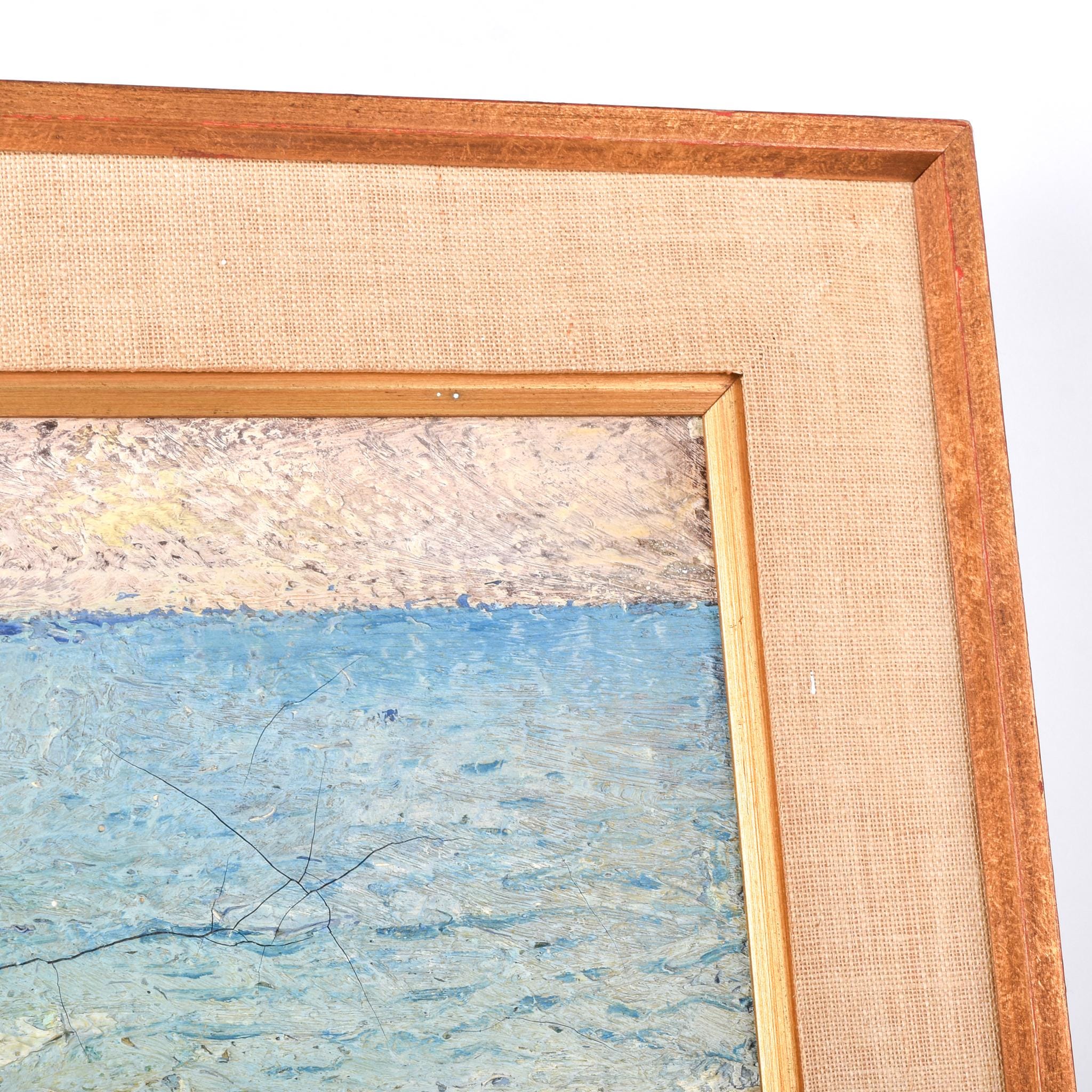 David Burliuk Unknown Title Original Oil Painting