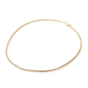 Vintage David Yurman 3.2mm 18K Gold Box Chain Necklace