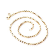 Vintage David Yurman 3.2mm 18K Gold Box Chain Necklace
