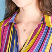 Vintage Tiffany & Co. Elsa Peretti Sterling Silver Cross Necklace