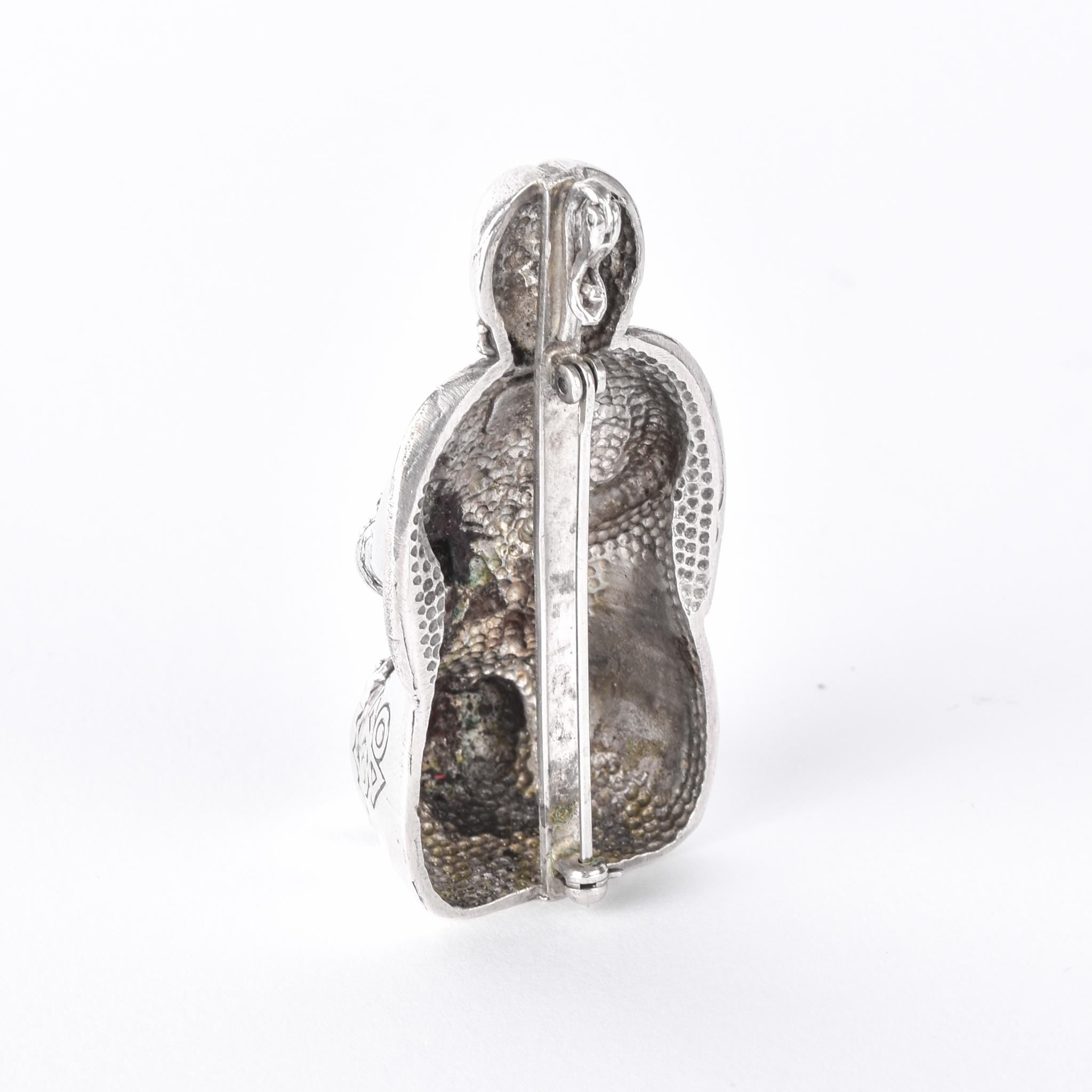 Sterling Silver Native American Storyteller Pendant/Brooch