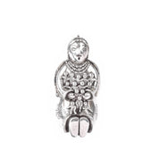 Sterling Silver Native American Storyteller Pendant/Brooch