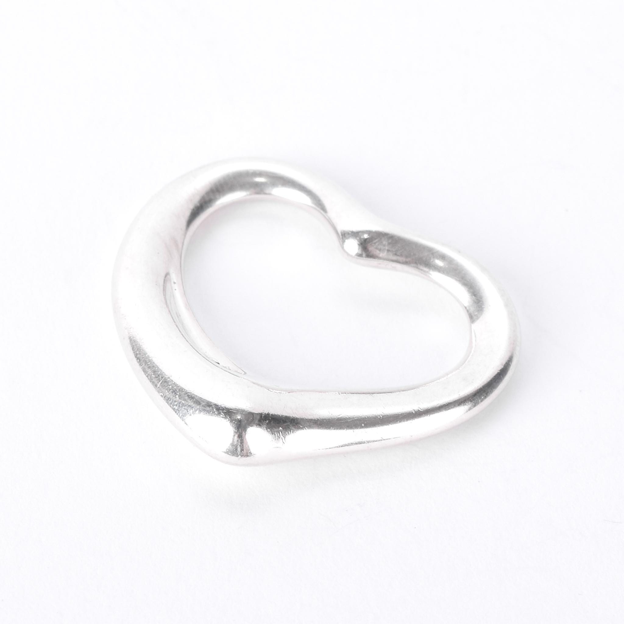 Vintage Tiffany & Co Elsa Peretti Sterling Silver Open Heart Pendant