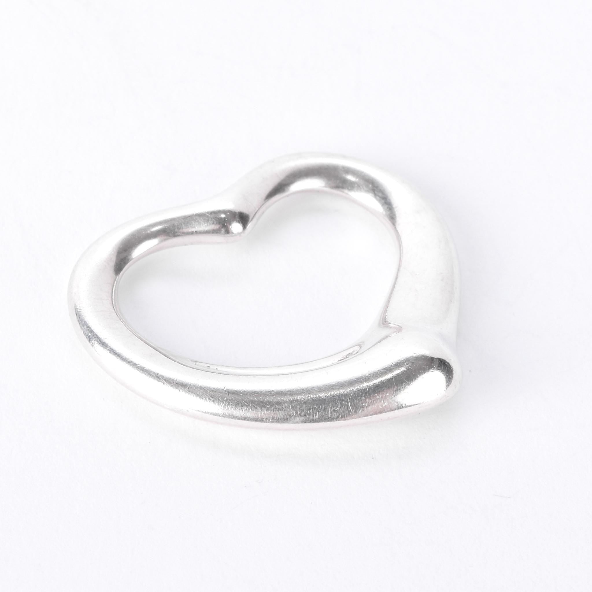 Vintage Tiffany & Co Elsa Peretti Sterling Silver Open Heart Pendant