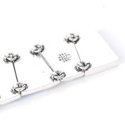 Taxco 950 Silver Geometric Turquoise Inlay Link Bracelet