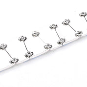 Taxco 950 Silver Geometric Turquoise Inlay Link Bracelet