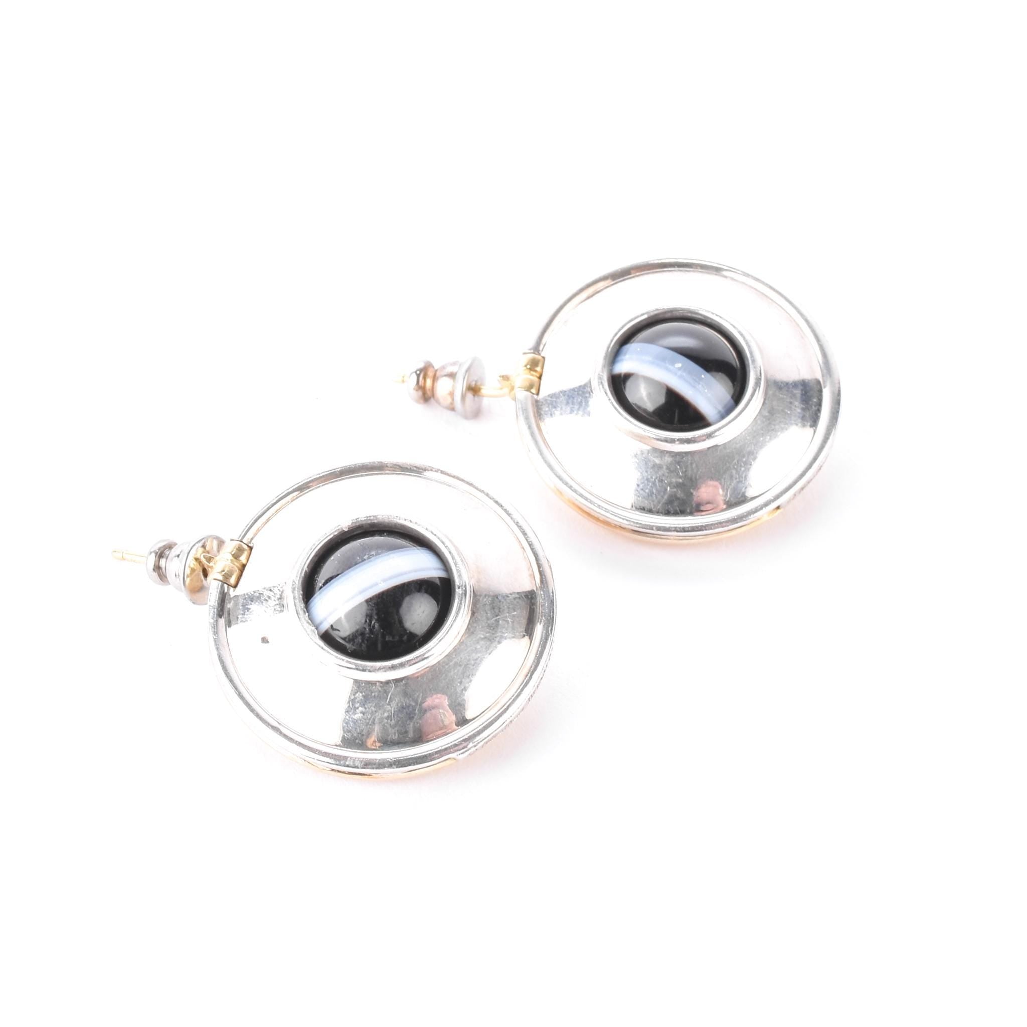 Sterling Silver and 18K Gold Tiffany & Co. Paloma Picasso Reversible Magic Earrings