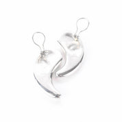 Vintage Tiffany & Co. Elsa Peretti Sterling Silver Large Comma Clip-On Earrings
