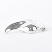 Vintage Tiffany & Co. Elsa Peretti Sterling Silver Large Comma Clip-On Earrings