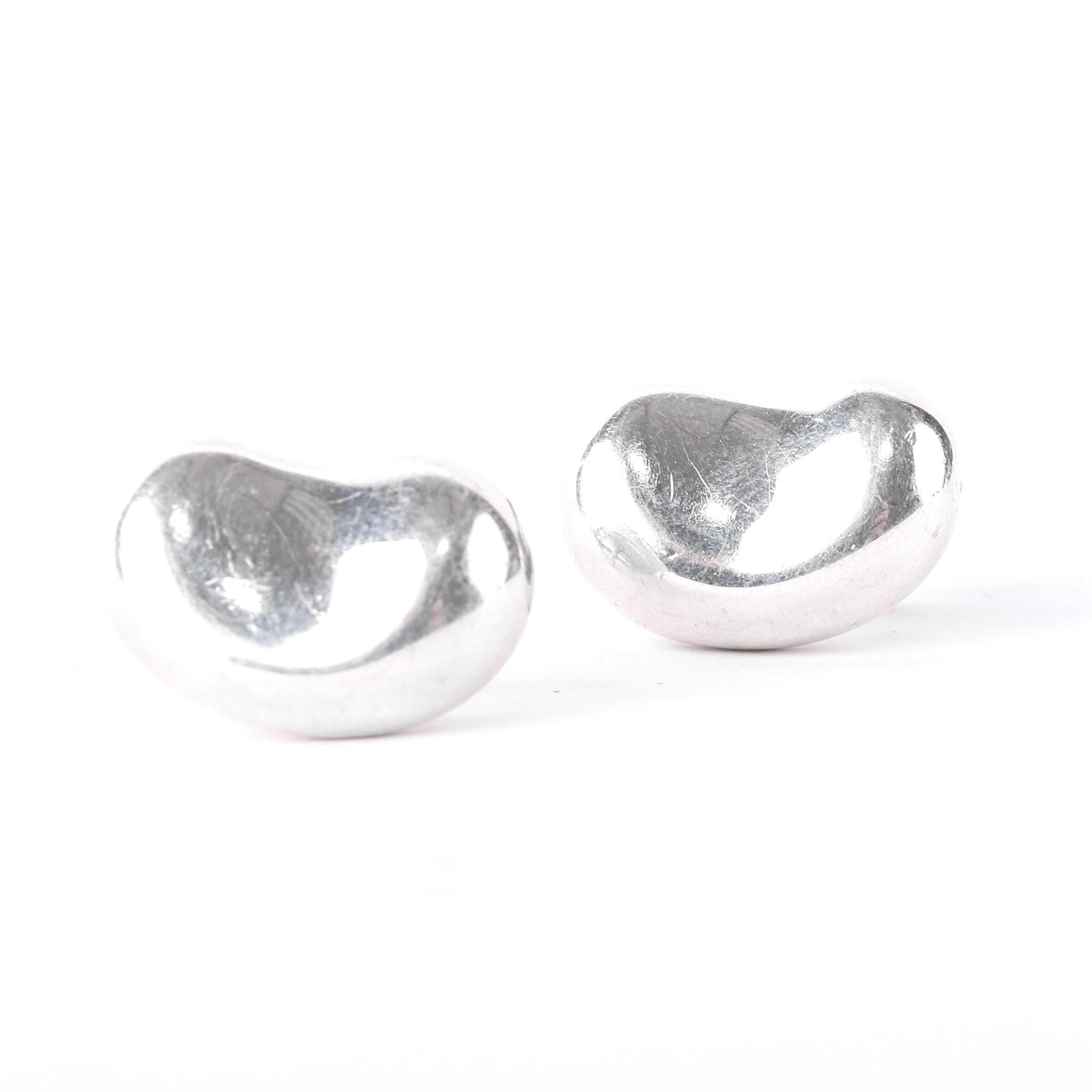 Elsa Peretti for Tiffany & Co. Sterling Silver Bean Stud Earrings