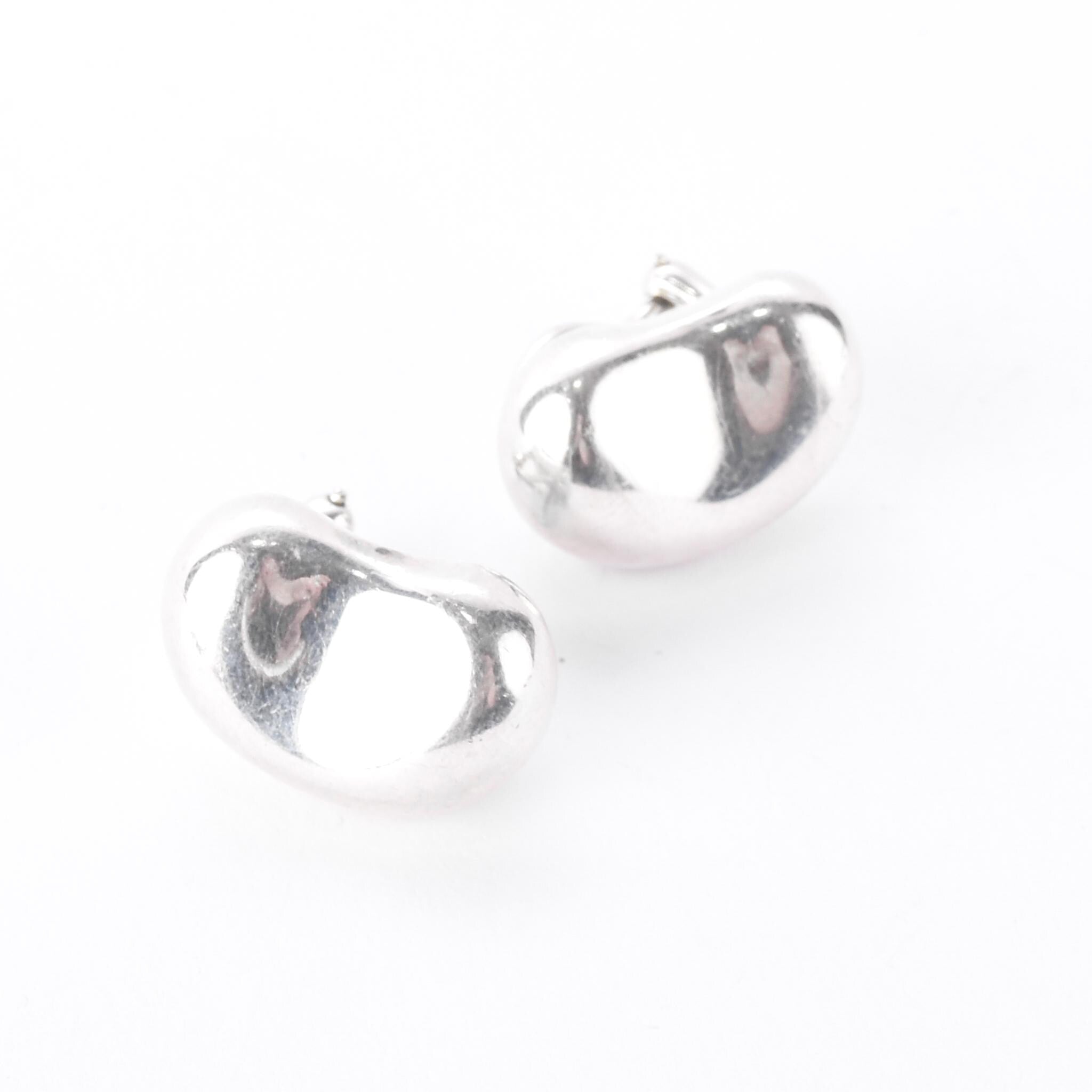 Elsa Peretti for Tiffany & Co. Sterling Silver Bean Stud Earrings