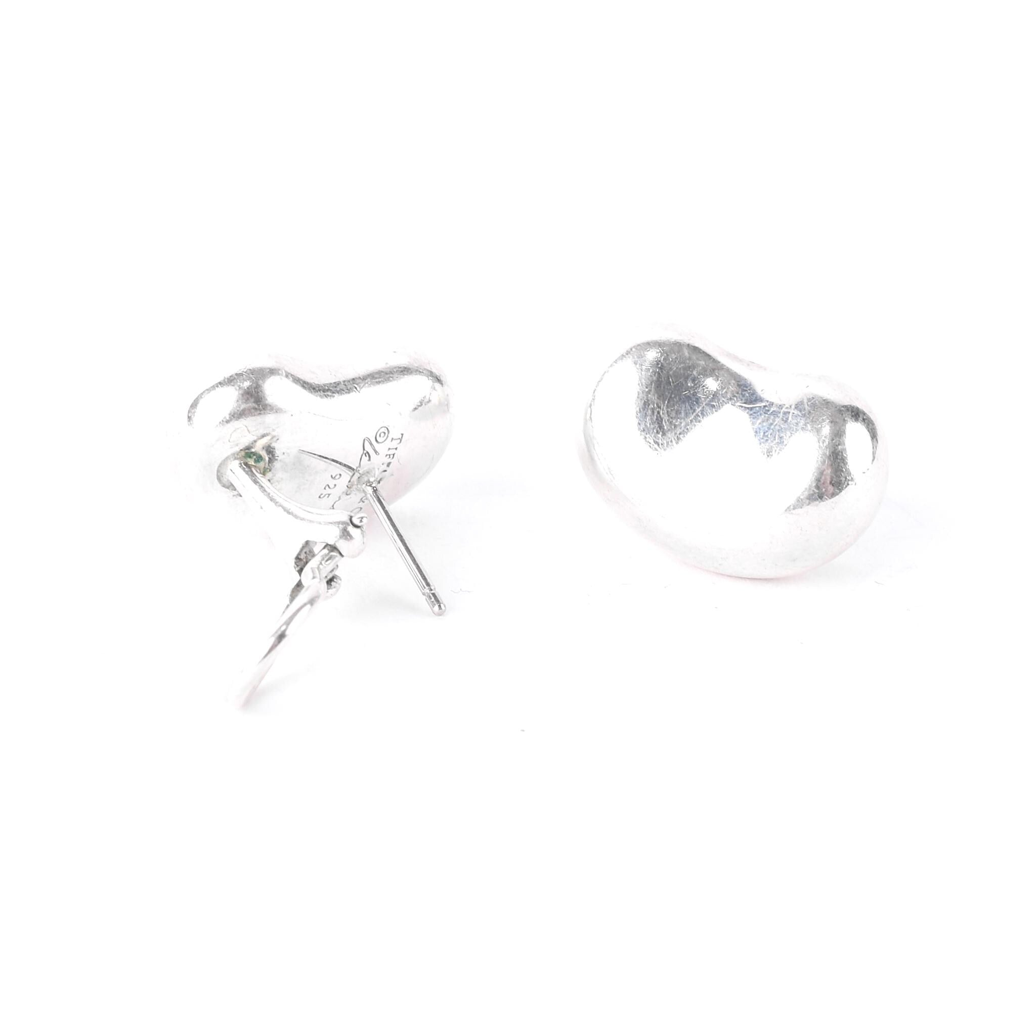 Elsa Peretti for Tiffany & Co. Sterling Silver Bean Stud Earrings