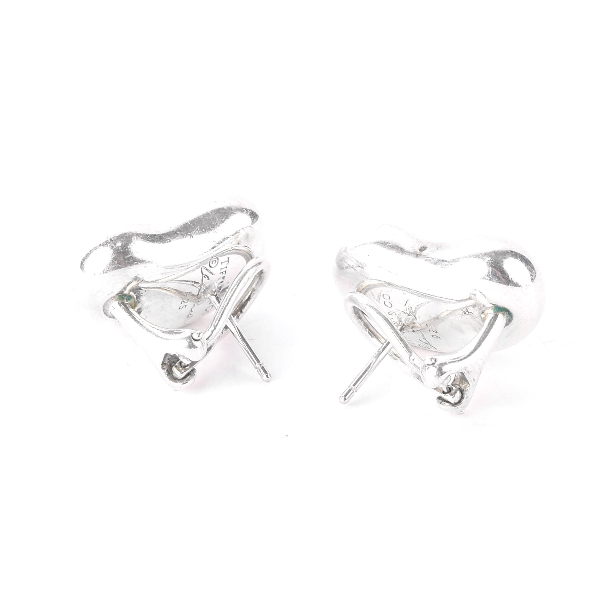 Elsa Peretti for Tiffany & Co. Sterling Silver Bean Stud Earrings