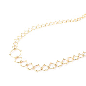 Tiffany & Co. 18K Gold Ring Links Long Necklace