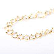 Tiffany & Co. 18K Gold Ring Links Long Necklace