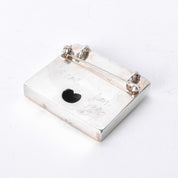 1980's Hand-Signed Sterling Silver and Brass Shirt Pendant/Brooches