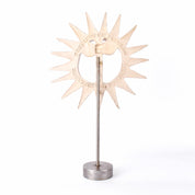 1970-80s Bennington Pottery Sun Sculpture on Stand by David Gil