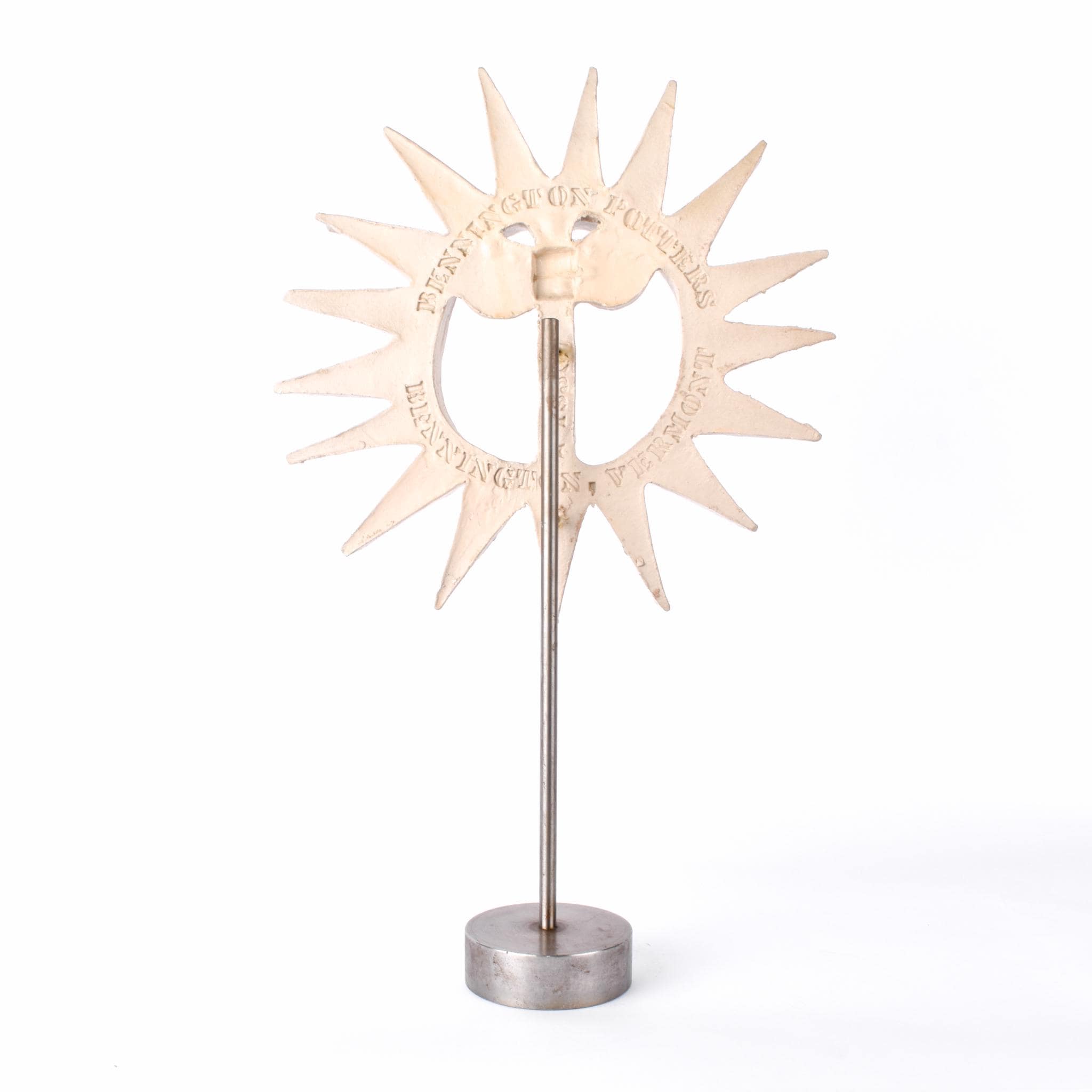 1970-80s Bennington Pottery Sun Sculpture on Stand by David Gil