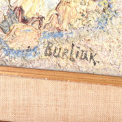 David Burliuk Unknown Title Original Oil Painting