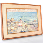 David Burliuk Unknown Title Original Oil Painting