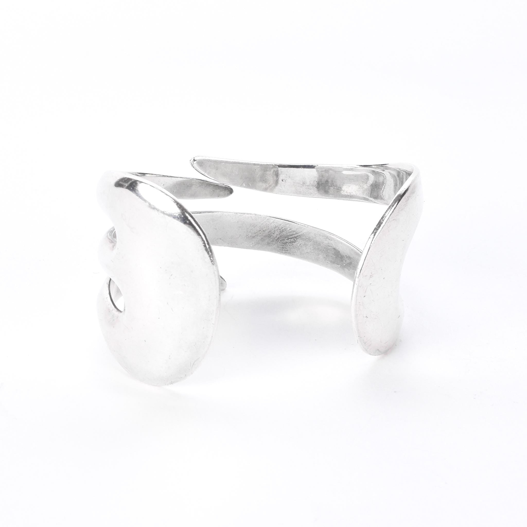 Taxco 925 Sterling Silver Modernist Cuff Bracelet