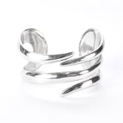 Taxco 925 Sterling Silver Modernist Cuff Bracelet