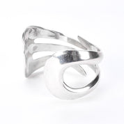 Taxco 925 Sterling Silver Modernist Cuff Bracelet
