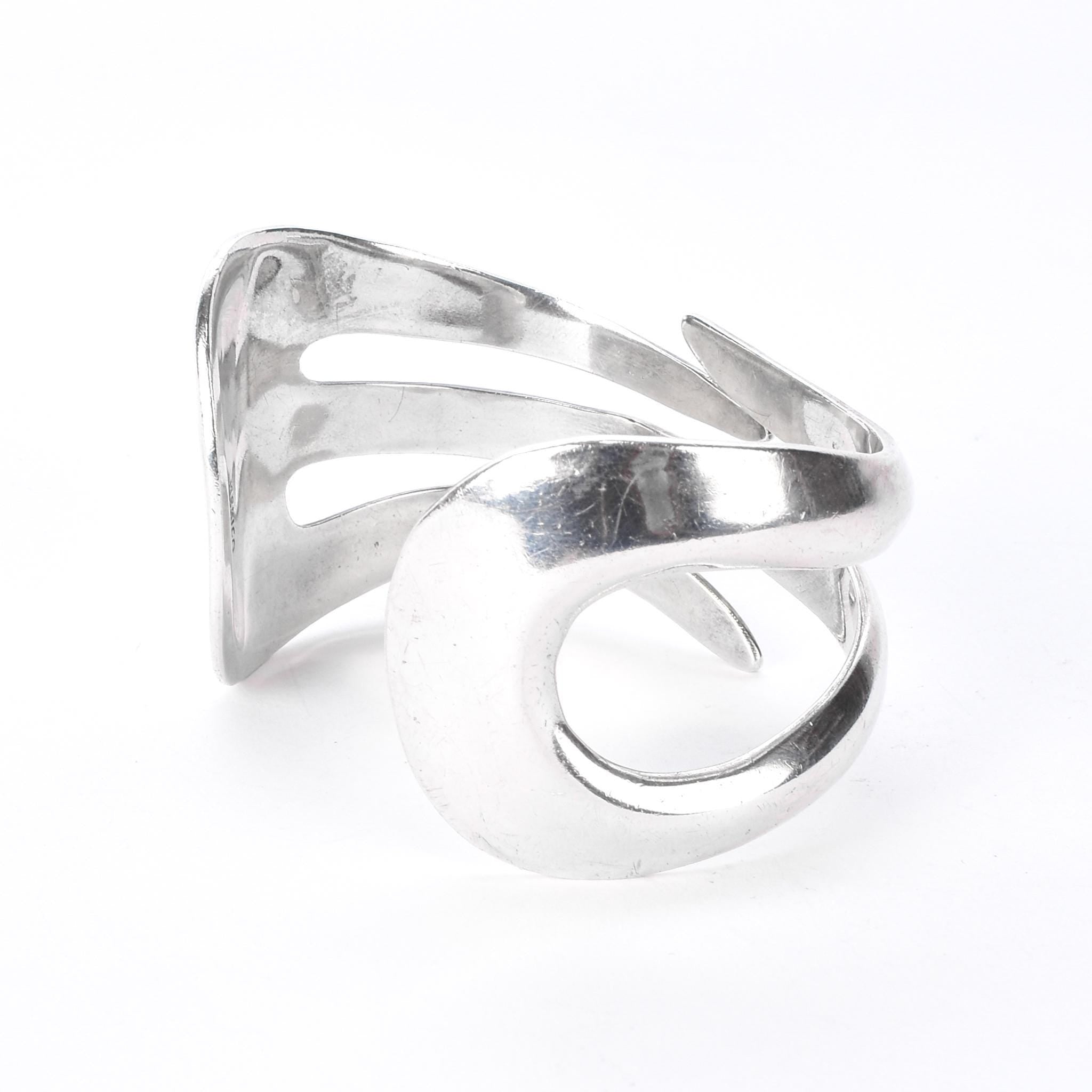 Taxco 925 Sterling Silver Modernist Cuff Bracelet