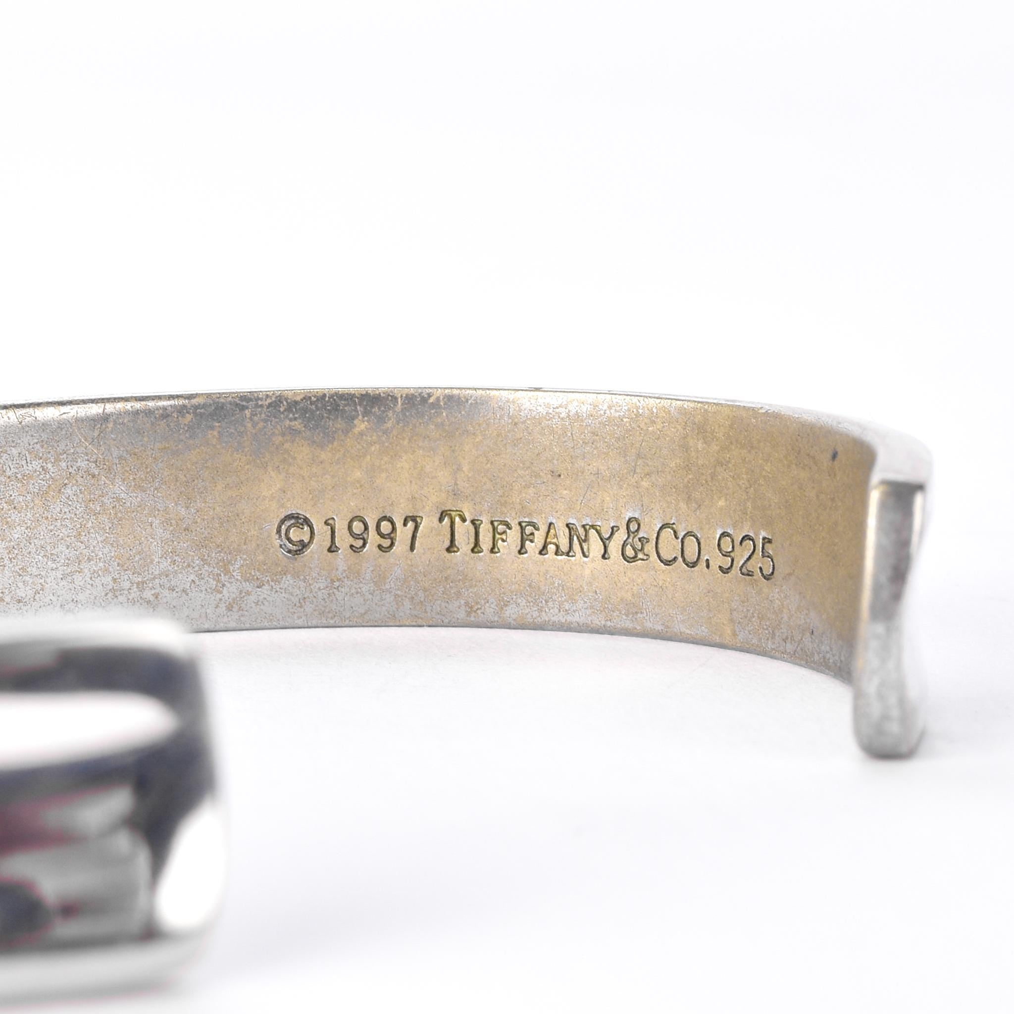 1997 Tiffany & Co. Sterling Silver 1847 Cuff Bracelet