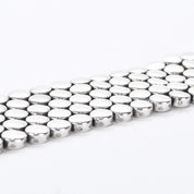 Sterling Silver Heavy-Weight Disk Link Bracelet
