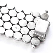 Sterling Silver Heavy-Weight Disk Link Bracelet