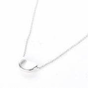 Sterling Silver Tiffany & Co. Elsa Peretti Bean Necklace
