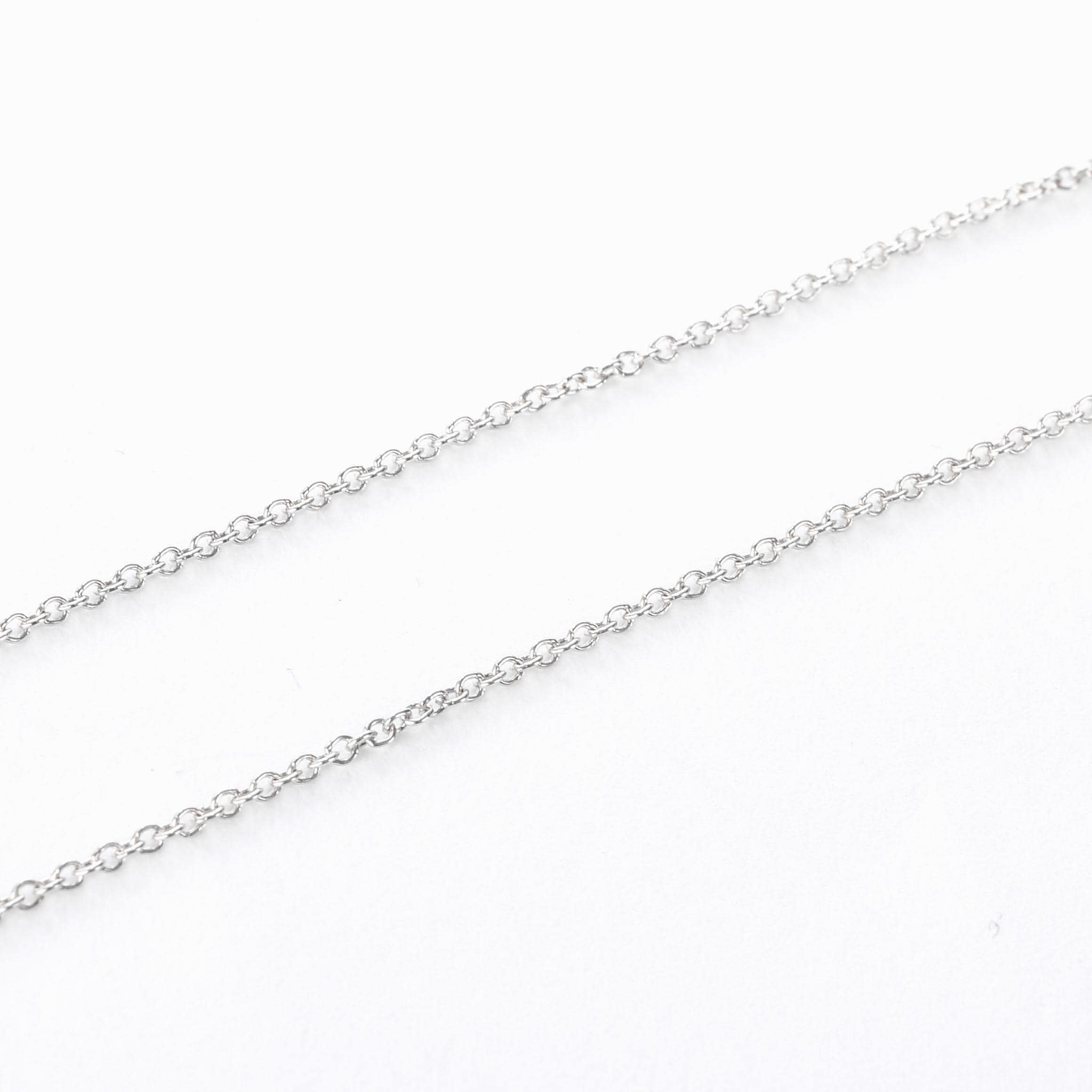 Sterling Silver Tiffany & Co. Elsa Peretti Bean Necklace