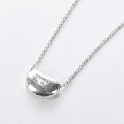 Sterling Silver Tiffany & Co. Elsa Peretti Bean Necklace