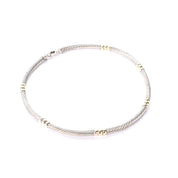 David Yurman Sterling Silver & 14K Gold Metro Collar Necklace