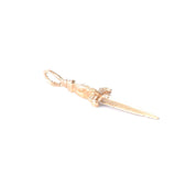14K Gold Dagger/Knife Pendant
