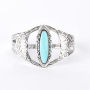Bell Trading Najavo Sterling Silver and Turquoise Cuff Bracelet