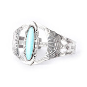 Bell Trading Najavo Sterling Silver and Turquoise Cuff Bracelet