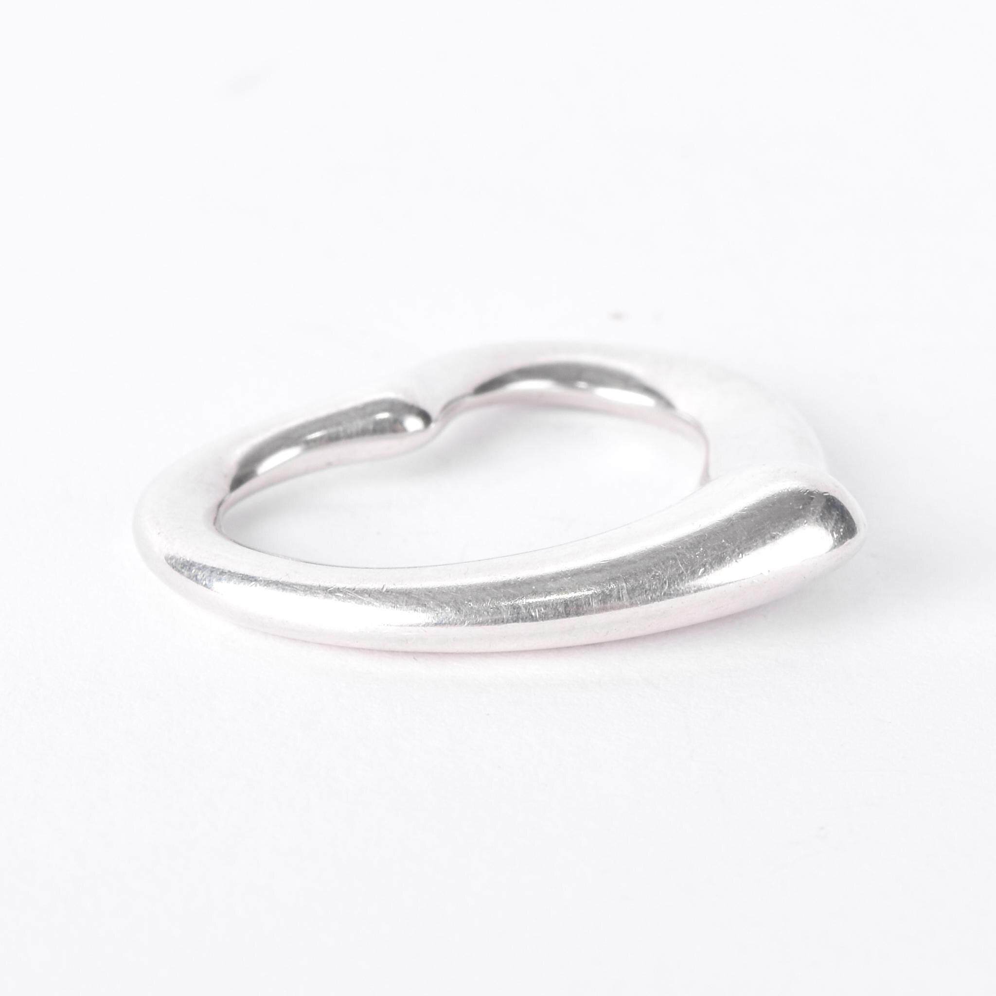 Vintage Tiffany & Co Elsa Peretti Sterling Silver Open Heart Pendant