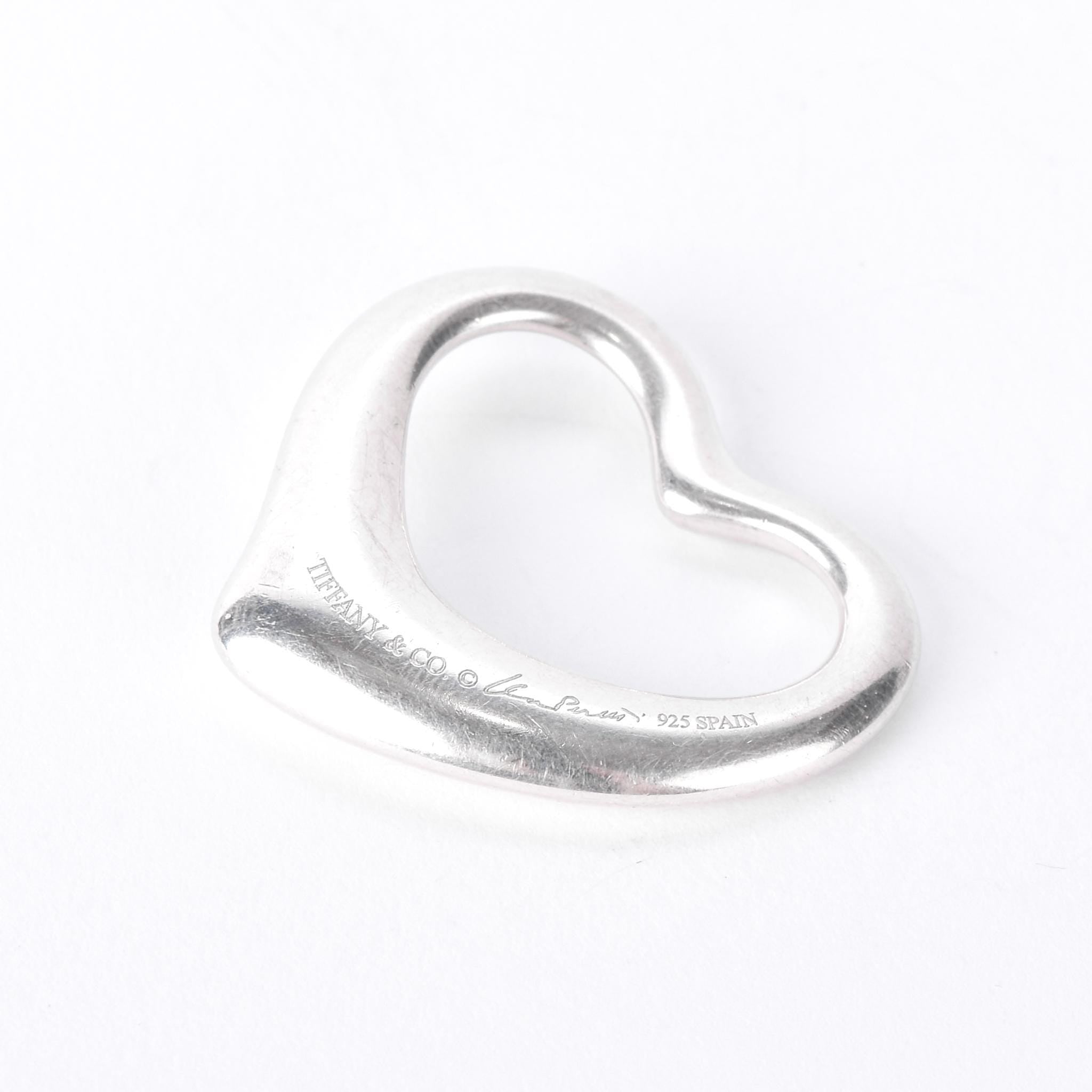 Vintage Tiffany & Co Elsa Peretti Sterling Silver Open Heart Pendant
