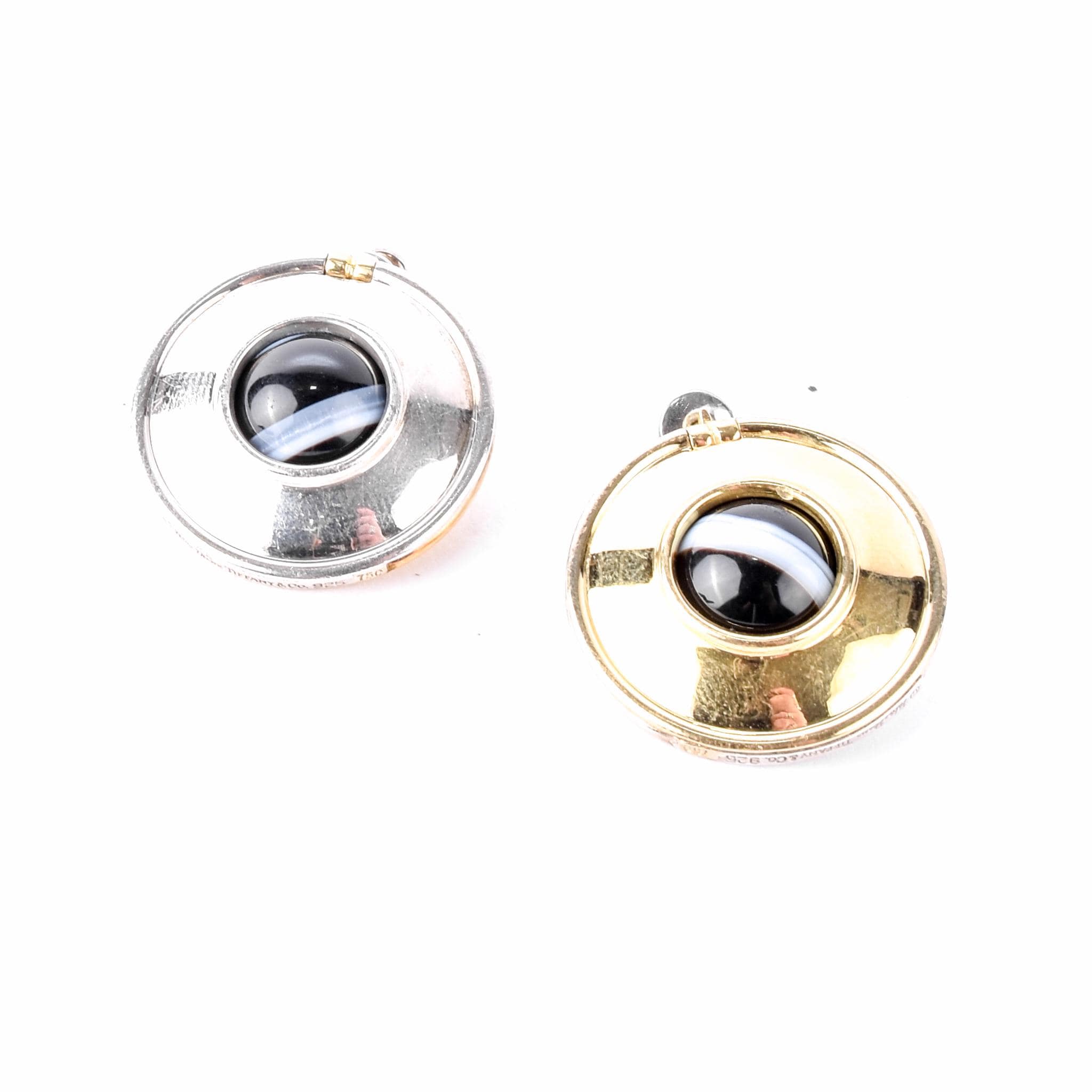 Sterling Silver and 18K Gold Tiffany & Co. Paloma Picasso Reversible Magic Earrings