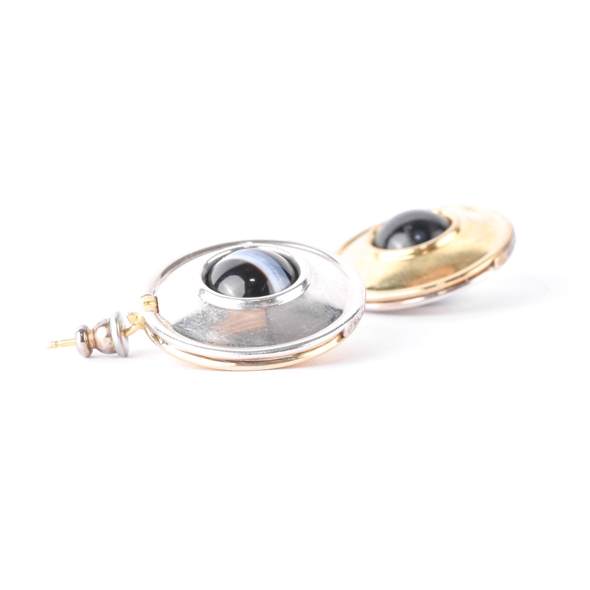 Sterling Silver and 18K Gold Tiffany & Co. Paloma Picasso Reversible Magic Earrings
