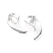 Vintage Tiffany & Co. Elsa Peretti Sterling Silver Large Comma Clip-On Earrings