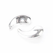 Vintage Tiffany & Co. Elsa Peretti Sterling Silver Large Comma Clip-On Earrings