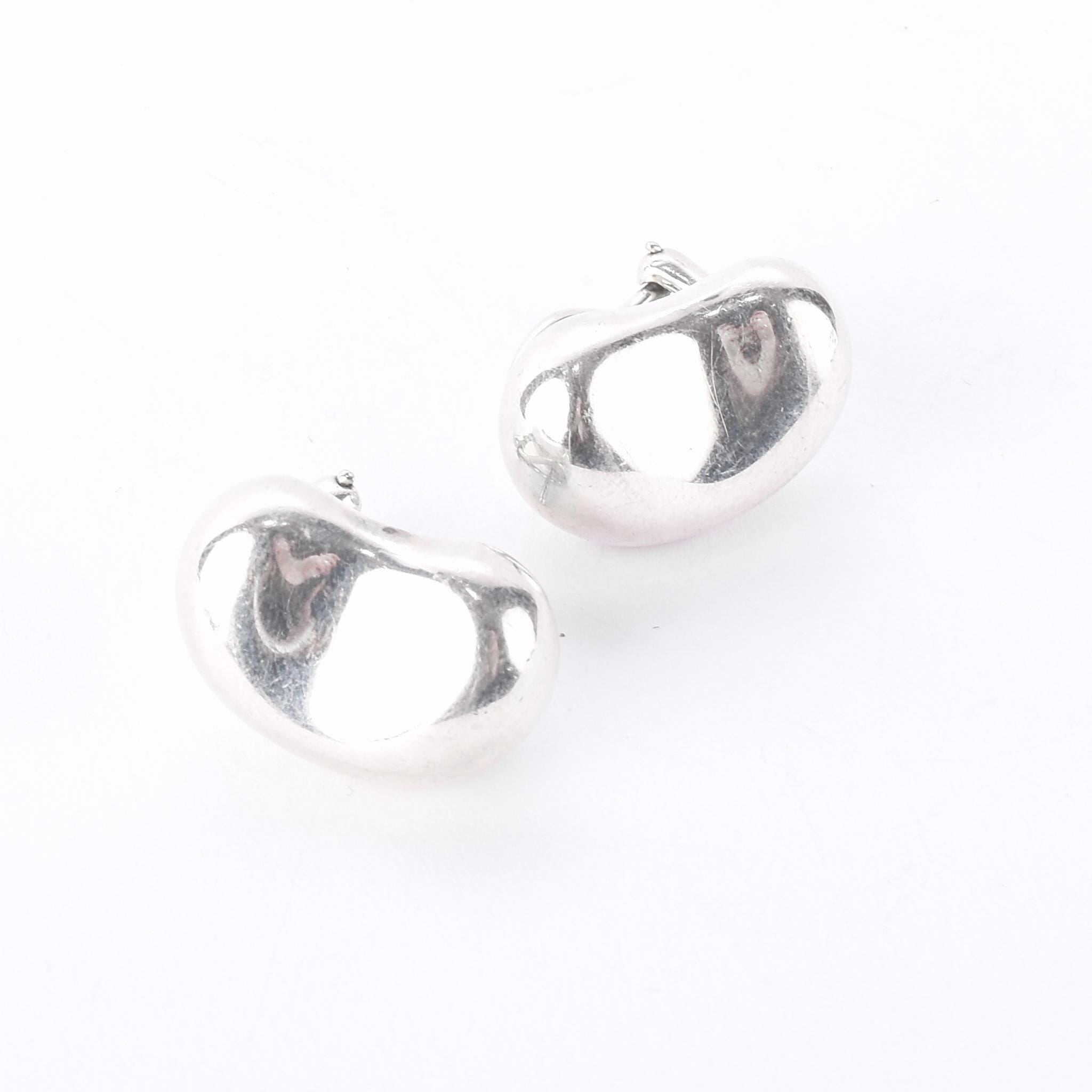 Elsa Peretti for Tiffany & Co. Sterling Silver Bean Stud Earrings
