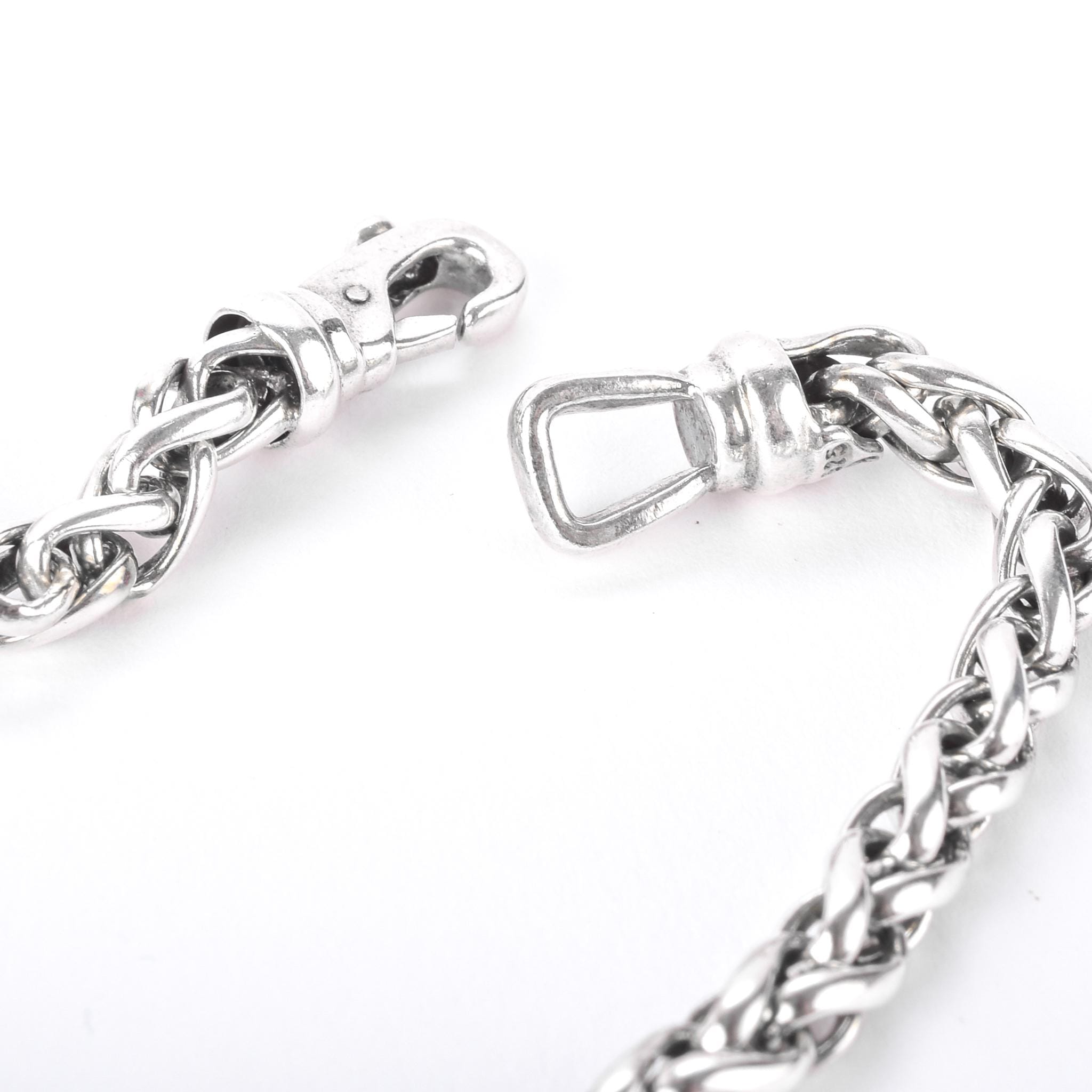 Vintage David Yurman Sterling Silver and Diamond Quatrefoil Pendant Necklace