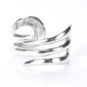 Taxco 925 Sterling Silver Modernist Cuff Bracelet