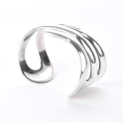 Taxco 925 Sterling Silver Modernist Cuff Bracelet