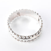 925 Sterling Silver Taxco Sculpted Clamper Bracelet