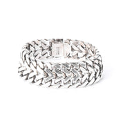 Mexican 925 Sterling Silver Double Curb Link Men's Bracelet